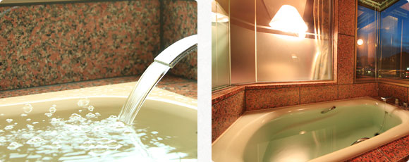 専用の展望風呂で嬉野の“美肌の湯”を存分にご堪能ください